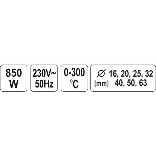 YATO Zváračka na termoplastické trubky 850W (YATO náradie) - obr. 7