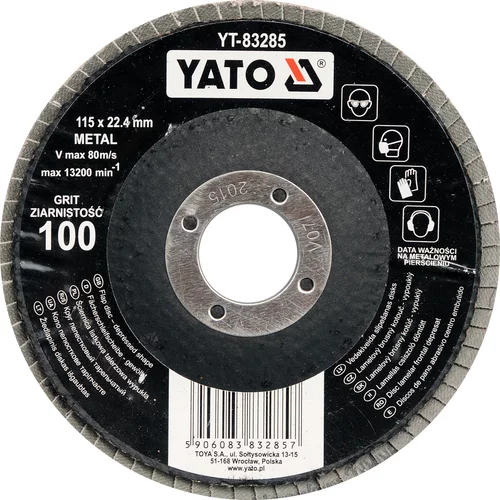 YATO Brúsny kotúč P36 115x22.4mm-vypuklý