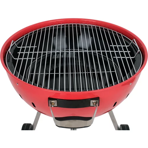 KRUHOVÝ GRIL NA UHLIE 54CM ČERVENÝ /YATO/ - obr. 5