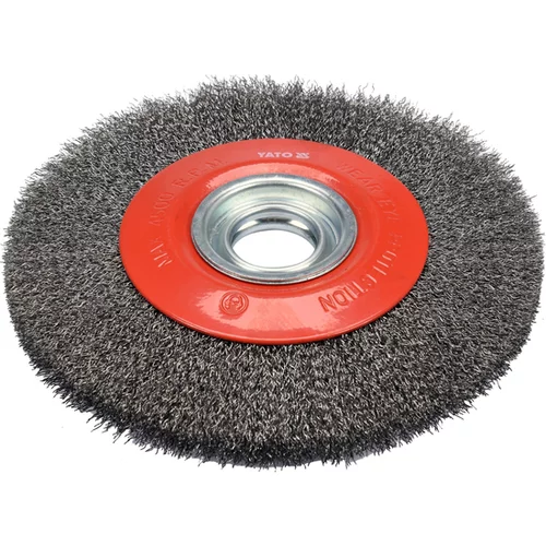 KOTÚČOVÁ KEFA 200MM ⌀32MM INOX PRE STOLOVÚ BRÚSKU /YATO/ - obr. 1