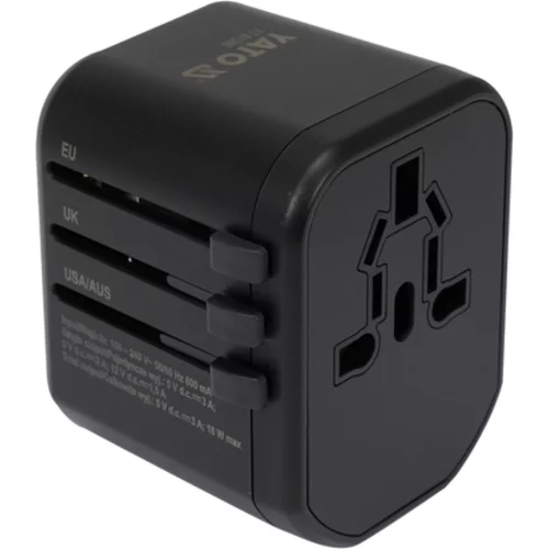 UNIVERZÁLNY CESTOVNÝ ADAPTÉR PRE VYŠE 150 KRAJÍN S RÝCHLOU USB NABÍJAČKOU Q.C. 3,0, 20 W /YATO/ - obr. 7
