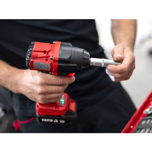 AKUMULÁTOROVÝ BEZKÚFOVÝ NÁRAZOVÝ KLÚČ 18V 850NM (TELO) /YATO/ - obr. 8