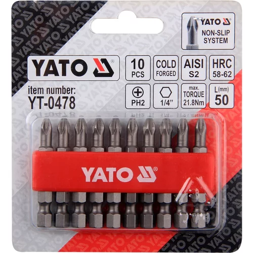 YATO Bit krížový 1/4