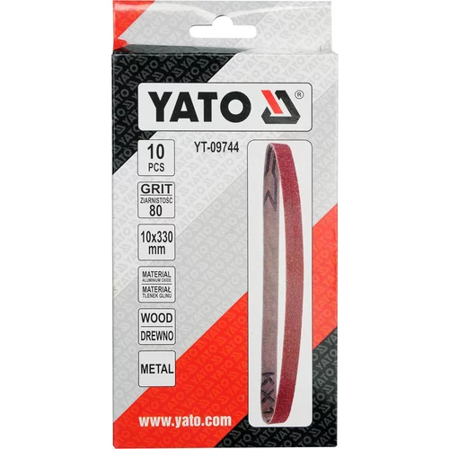 YATO Nekonečný brúsny pás P80 10x330mm 10ks (YATO náradie) - obr. 2