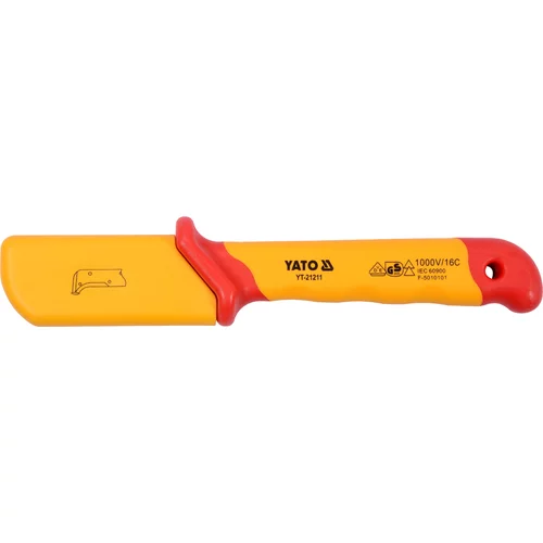 YATO Elektrikársky izolovaný nôž 38 x 155 mm VDE s vodítkom