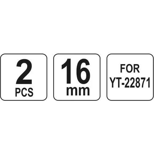 YATO Vymeniteľné nože do hydraulického orezávača 16 mmk YT-22871 (YATO náradie) - obr. 1