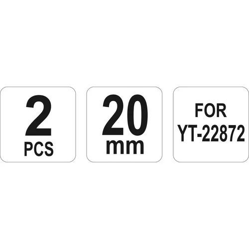 YATO Vymeniteľné nože do hydraulického orezávača 20 mm (YATO náradie) - obr. 1