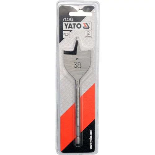Vrták plochý 38 x 152mm /YATO/ - obr. 1