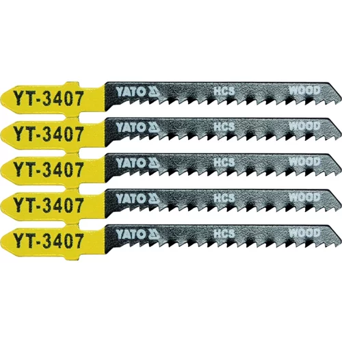 YATO Pílový list do priamočiarej píly 75 mm na drevo TPI13 5 ks