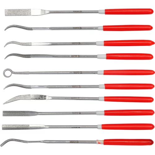 YATO Sada pilníkov ihlových diamantových 3 x 140 mm 10 ks 25 mm