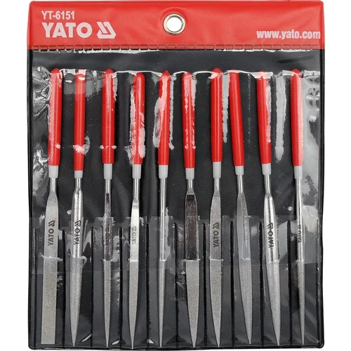 YATO Sada pilníkov ihlových diamantových 4 x 160 mm 10 ks 50 mm (YATO náradie) - obr. 1