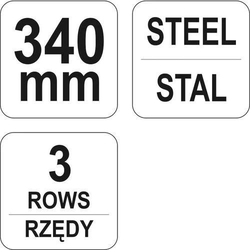 Oceľová kefa ručná 340 mm /YATO/ - obr. 1