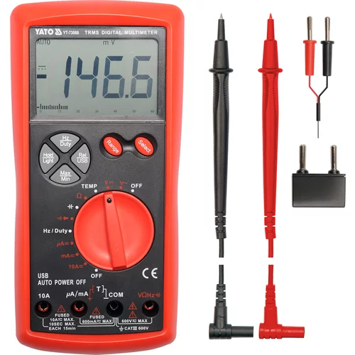 YATO Multimeter digitálny 185 x 86 x 44 mm