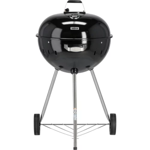 KRUHOVÝ GRIL NA UHLIE 54CM ČIERNA