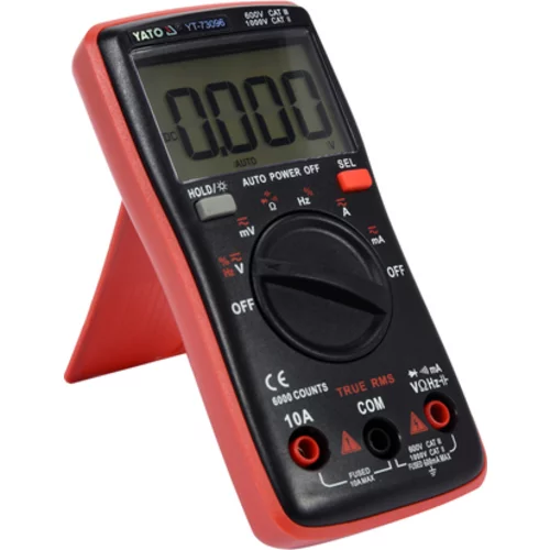 DIGITÁLNY MERAČ TRUE RMS S AUTOMATICKÝM ROZSAHOM LCD 6000 /YATO/ - obr. 2