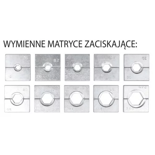 Hydraulické kliešte, meď 10-120 mm² hliník 10-95 mm² /YATO/ - obr. 3