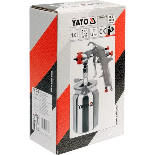 YATO Pištoľ na lakovanie s nádržou 1,0l 1.8mm (YATO náradie) - obr. 1