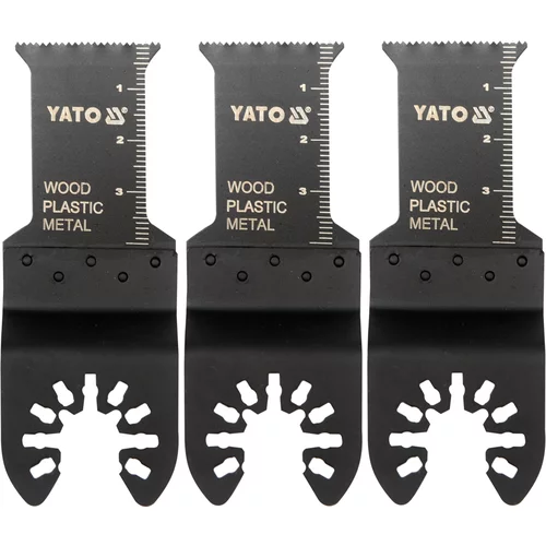 YATO Pílový list na ponor.rezy BIM pre multifunkciu, 28,5mm (drevo, plast, kov) sada 3ks