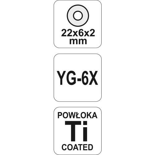 YATO Náhradné koleso do rezačky 22 x 6 x 2 mm (YATO náradie) - obr. 2