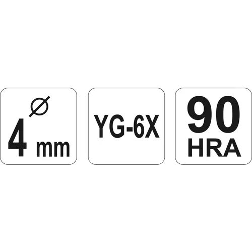 YATO Vrták do skla 4 mm