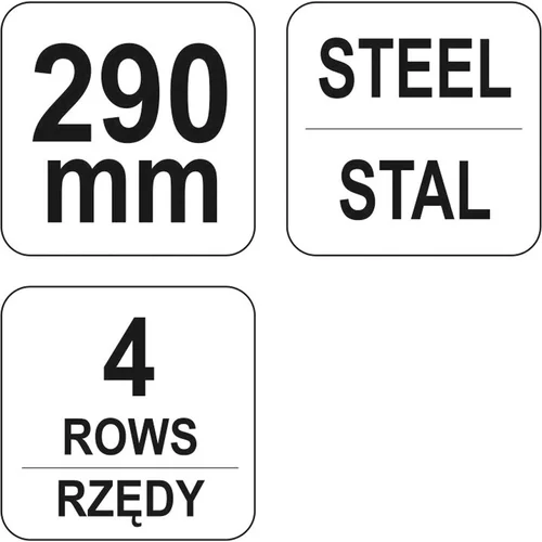 YATO Oceľová kefa ručná 290 mm (YATO náradie) - obr. 2