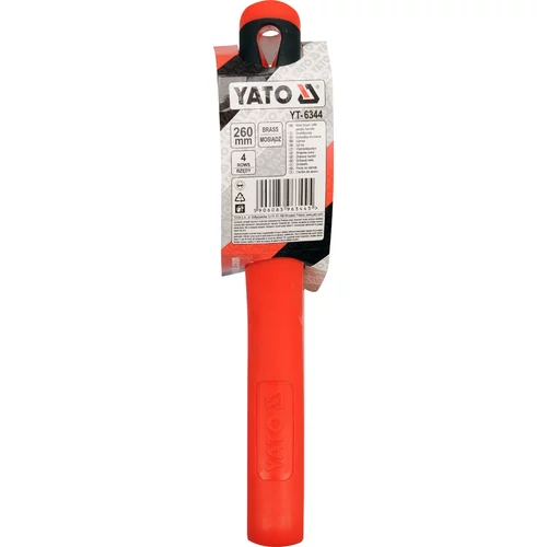 Drôtená kefa ručná 260 mm mosadz-4 rady /YATO/ - obr. 1