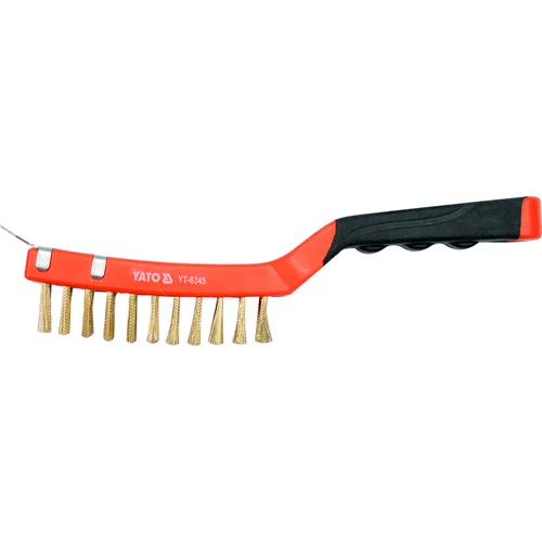 YATO Drôtená kefa ručná 290 mm mosadz -4 rady