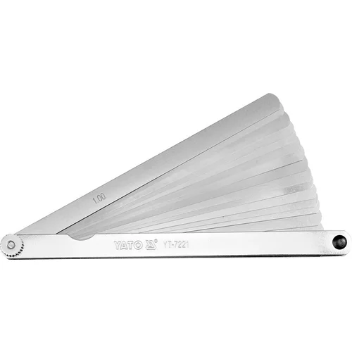 YATO Škáromer 200 mm, 17 ks, 0,02-1 mm