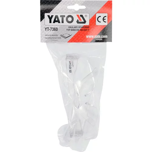 Okuliare ochranné číre typ 90960 /YATO/ - obr. 1