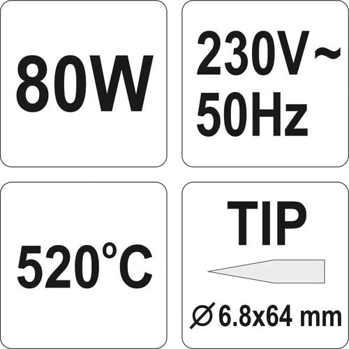 YATO Pájkovačka odporová 80W, 520°C (YATO náradie) - obr. 2