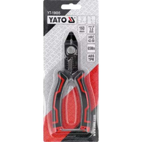 PRESNÉ BOČNÉ KLEŠŤANY IZOLAČNÝ STRIPPER 160MM /YATO/ - obr. 3