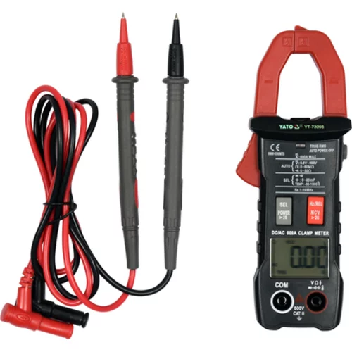 TRUE RMS CLAMP METER S AUTOMATICKÝM ROZSAHOM AC/DC 600A /YATO/ - obr. 3