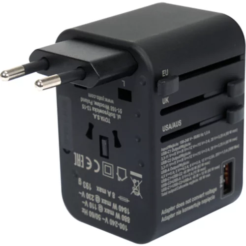 CESTOVNÝ ADAPTÉR PRE VYŠE 150 KRAJÍN USB-C PD 65W /YATO/ - obr. 2