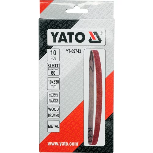 Nekonečný brúsny pás P60 10x330mm 10ks /YATO/ - obr. 2