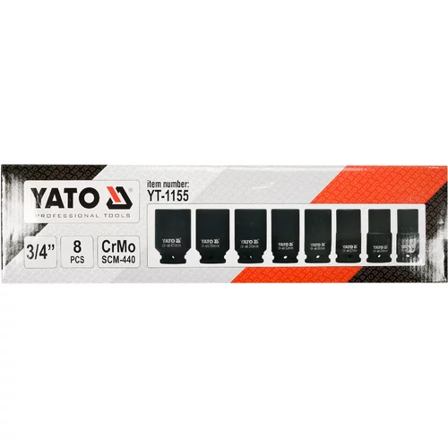 YATO Sada nadstavcov 3/4