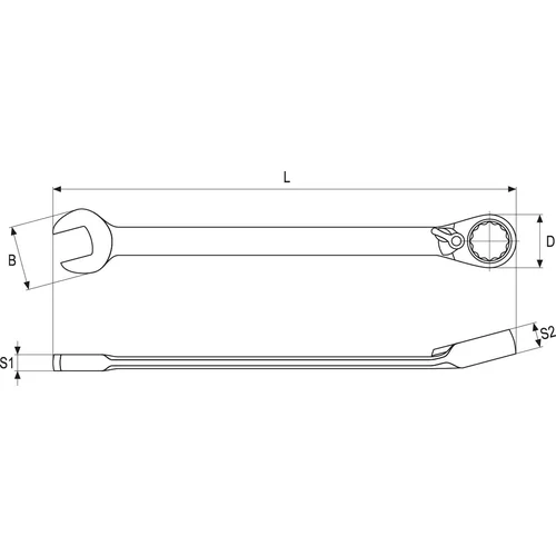 YATO Očkoplochý kľúč račňový 18 mm (YATO náradie) - obr. 1