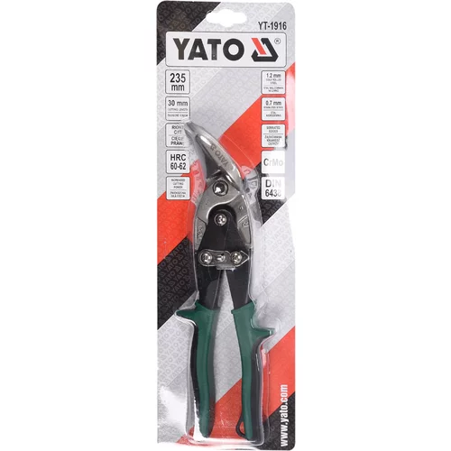 YATO Nožnice na plech 235 mm pravé CrMo (YATO náradie) - obr. 1