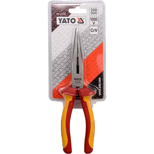 Kliešte predĺžené rovné 200 mm VDE (1000V) /YATO/ - obr. 2