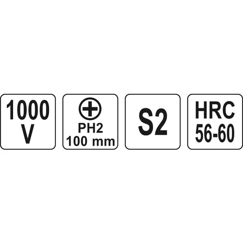 YATO Skrutkovač krížový PH2 x 100 mm izolovaný 1kV (YATO náradie) - obr. 3