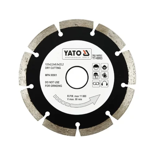 YATO Diamantový kotúč 125 x 22,2 x 2,2 mm