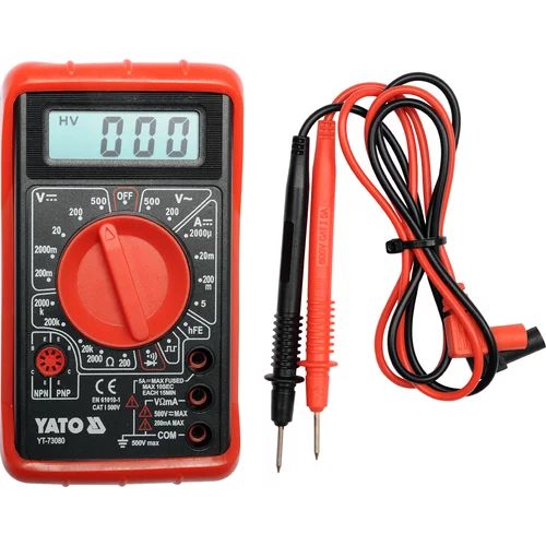 YATO Multimeter digitálny 120x70x24mm