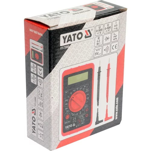 Multimeter digitálny 120x70x24mm /YATO/ - obr. 1
