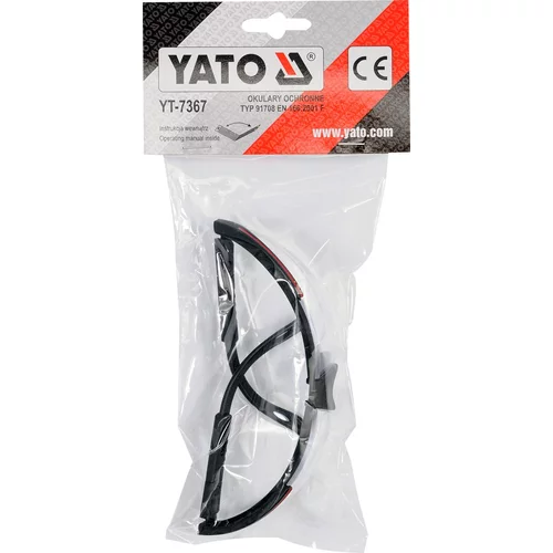 Okuliare ochranné číre typ 91708 /YATO/ - obr. 1