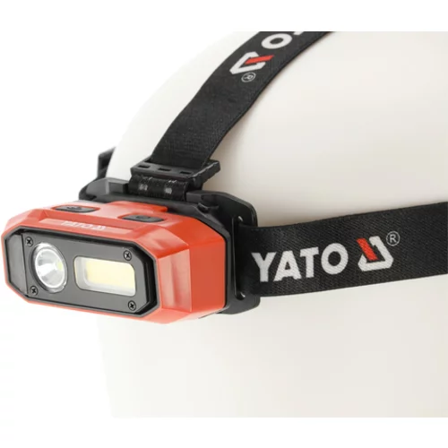 ČELOVKA 800LM, BATÉRIA, SENZOR POHYBU, LI-ION 3,7V 2200MAH, IP54, PLYNULE NASTAVENIE SVETL. /YATO/ - obr. 4