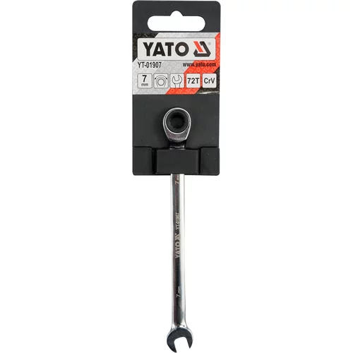 Očkoplochý kľúč račňový 7 mm /YATO/ - obr. 1