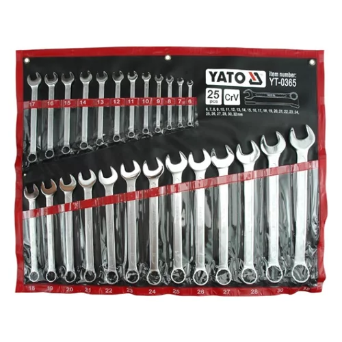 YATO Sada kľúčov očkoplochých 25ks 6-32 mm