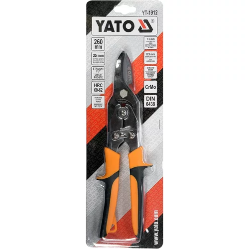 YATO Nožnice na plech 260 mm rovné CrMo (YATO náradie) - obr. 1