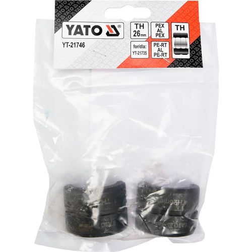 Náhradné čeľuste k lisovacím kliešťom YT-21735 typ TH 26 mm /YATO/ - obr. 1