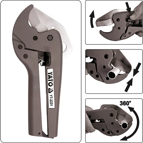 YATO Rezač trubiek 42 mm PVC automatický (YATO náradie) - obr. 4