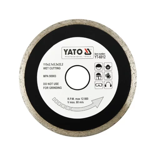 YATO Diamantový kotúč 115 x 22,2 x 2,1 mm hladký